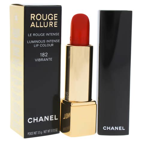 chanel rouge allure vibrante 182 on lips|chanel's rouge lipstick reviews.